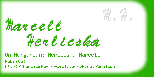 marcell herlicska business card